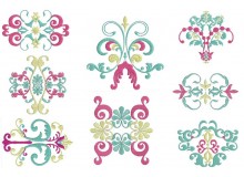 Stickserie - Floral Ornaments